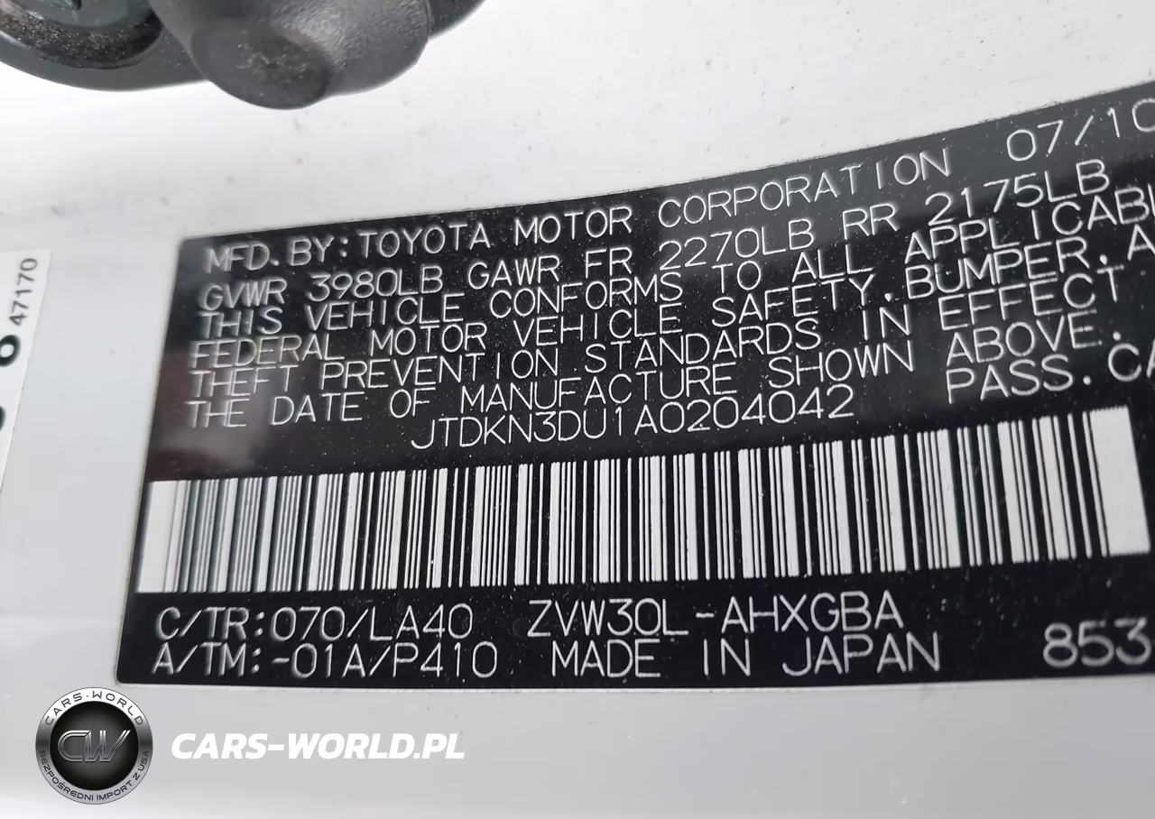 2010 Toyota Prius Iv VIN:JTDKN3DU1A0204042 - 9