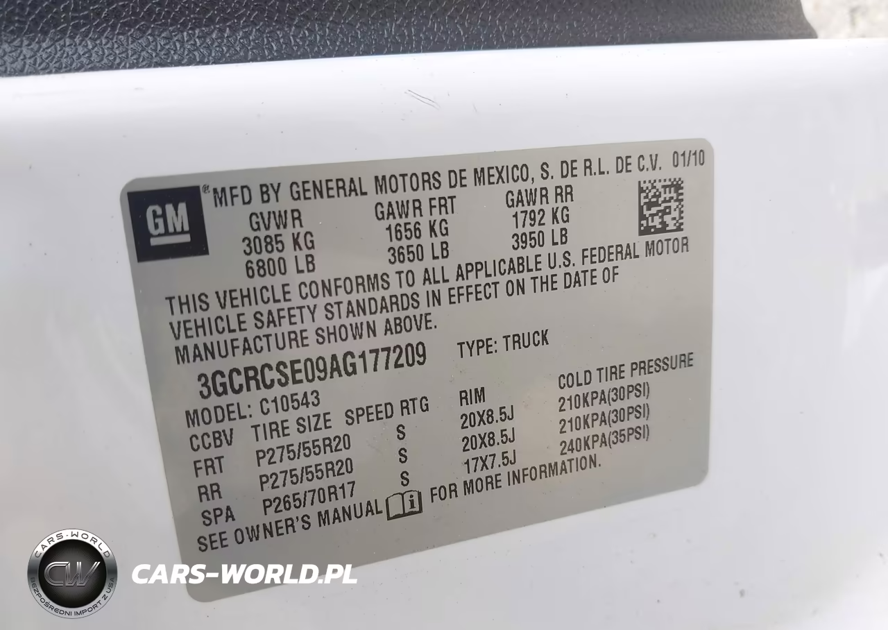 2010 Chevrolet Silverado 1500 Lt VIN:3GCRCSE09AG177209 - 9