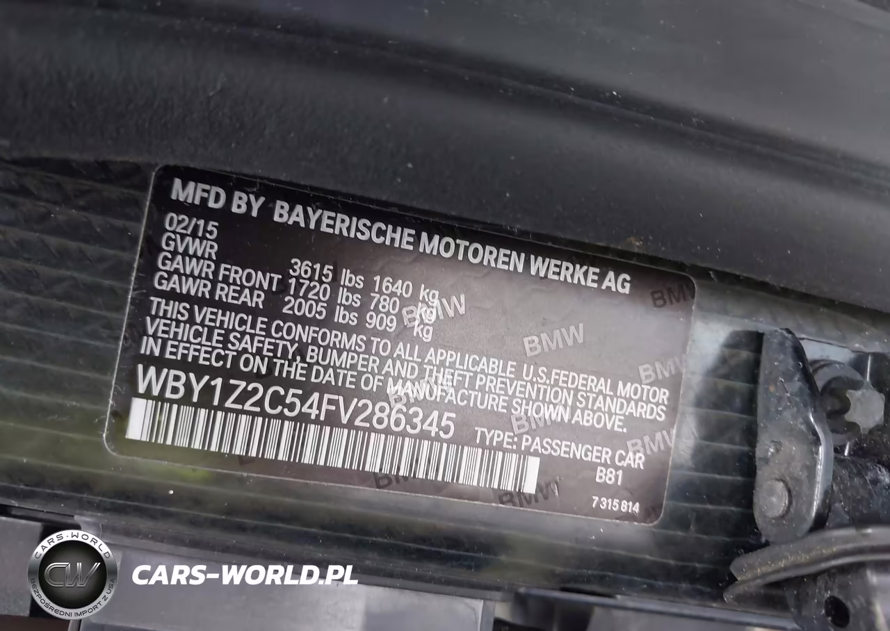 2015 BMW I3 VIN:WBY1Z2C54FV286345 - 9