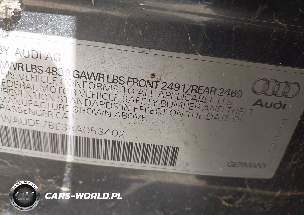 2008 Audi A4 2.0T VIN:WAUDF78E38A053402 - 9