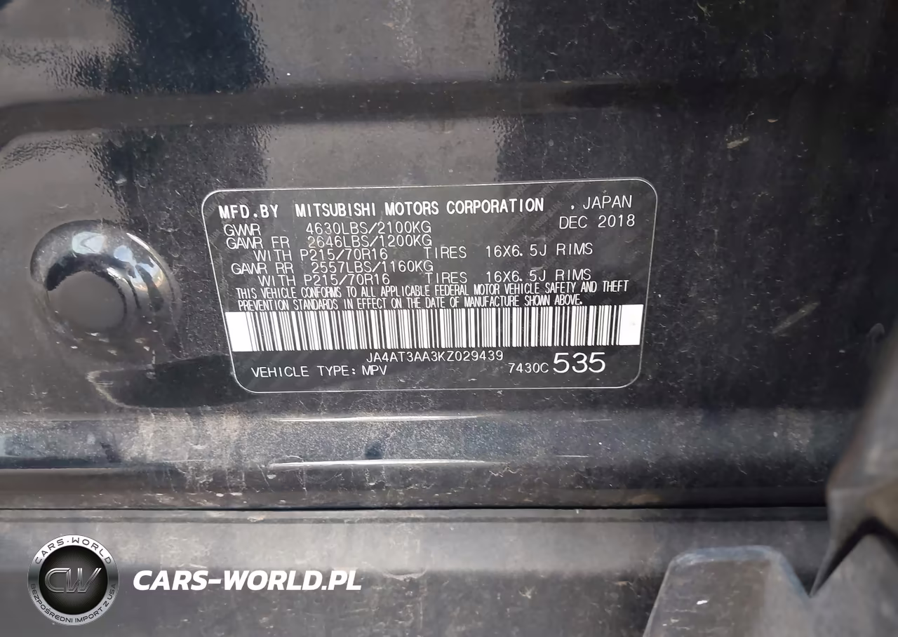 2019 Mitsubishi Eclipse Cross Es VIN:JA4AT3AA3KZ029439 - 9