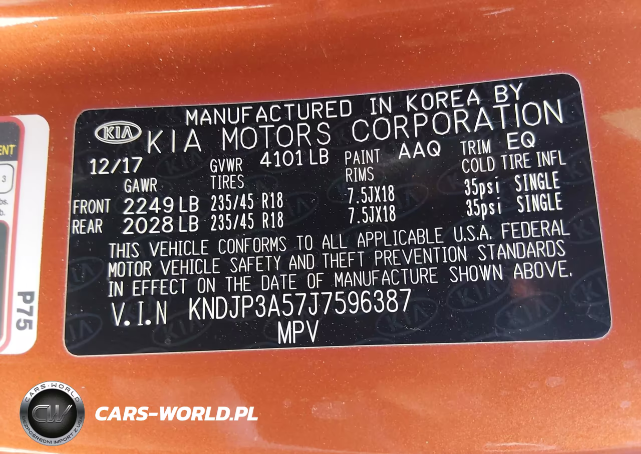 2018 Kia Soul + VIN:KNDJP3A57J7596387 - 9