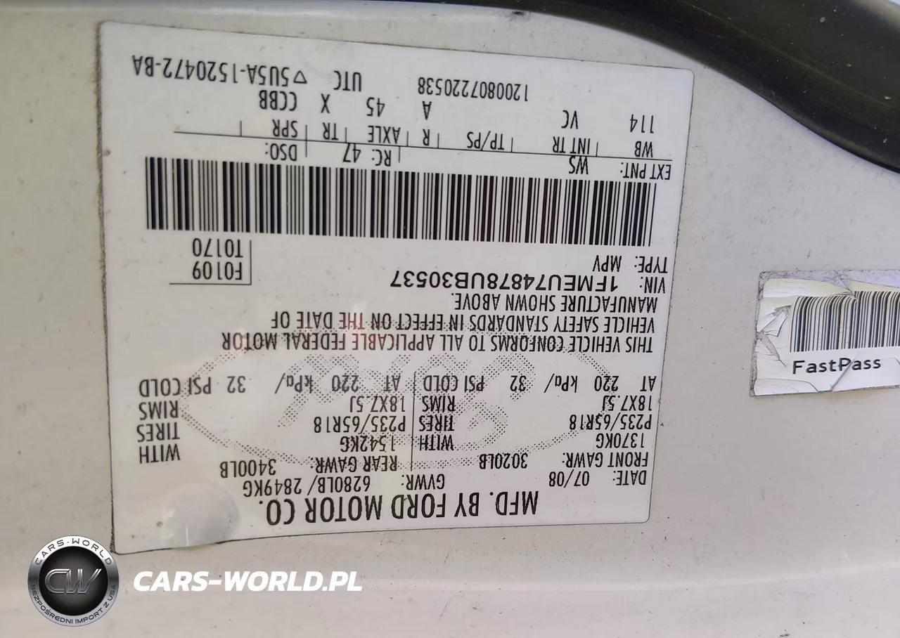 2008 Ford Explorer Eddie Bauer VIN:1FMEU74878UB30537 - 9
