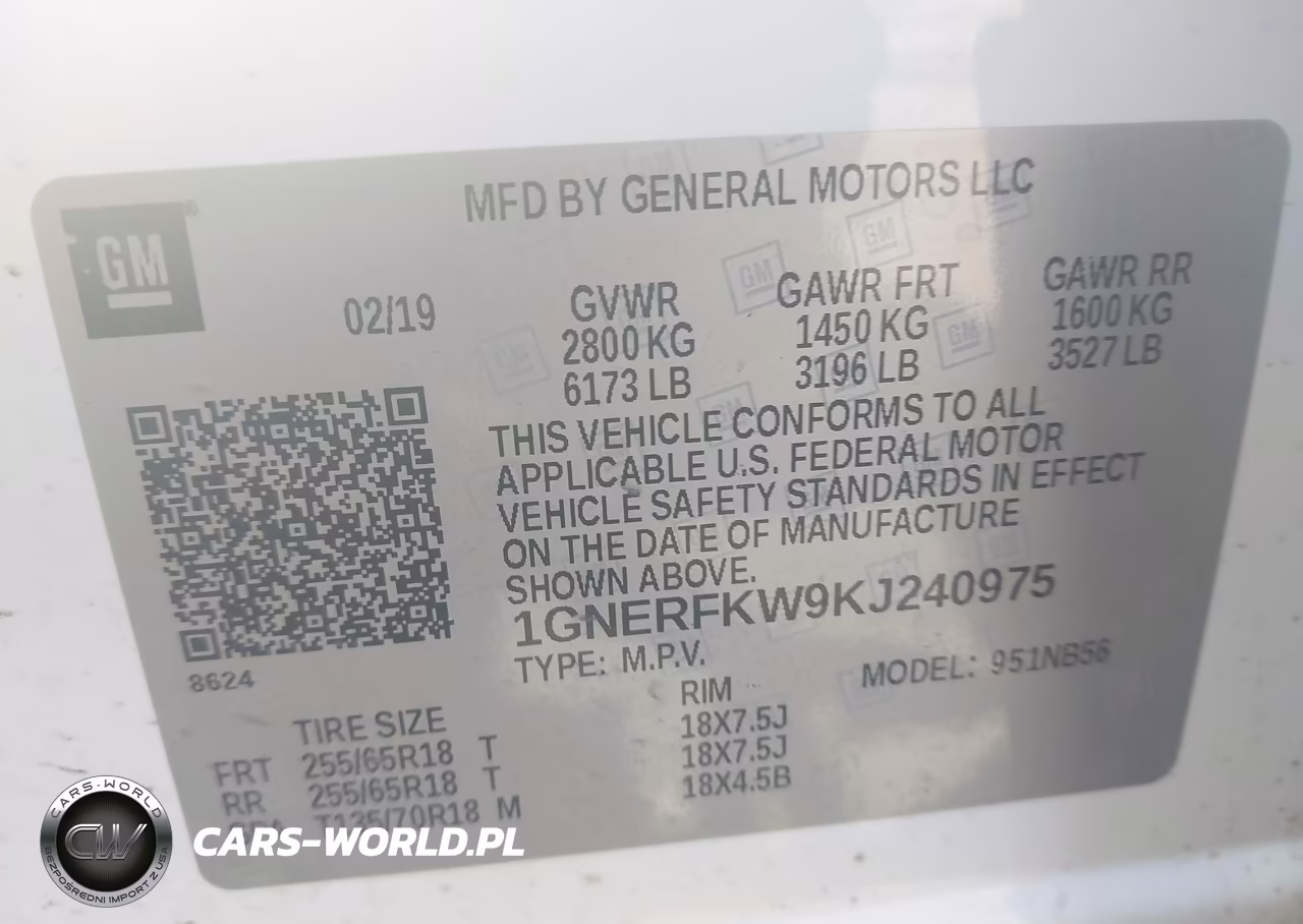 2019 Chevrolet Traverse Ls VIN:1GNERFKW9KJ240975 - 9
