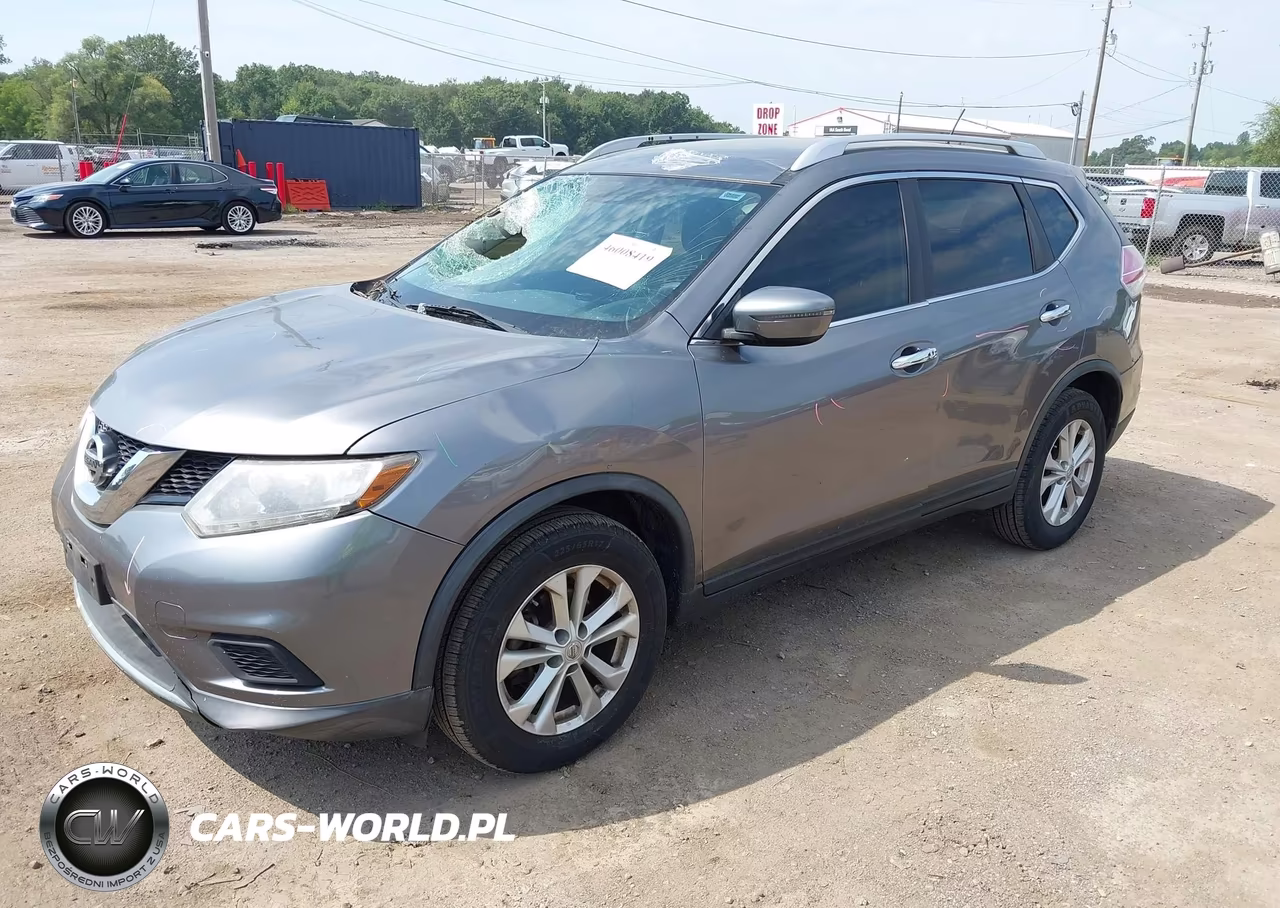 2016 Nissan Rogue Sv VIN:KNMAT2MVXGP602208 - 2