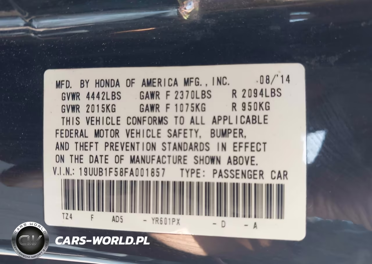 2015 Acura Tlx Tech VIN:19UUB1F58FA001857 - 9