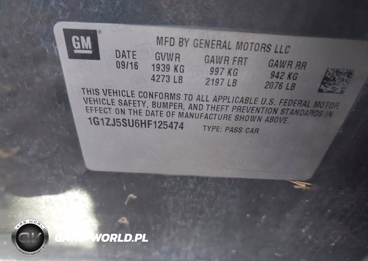 2017 Chevrolet Malibu Hybrid VIN:1G1ZJ5SU6HF125474 - 9