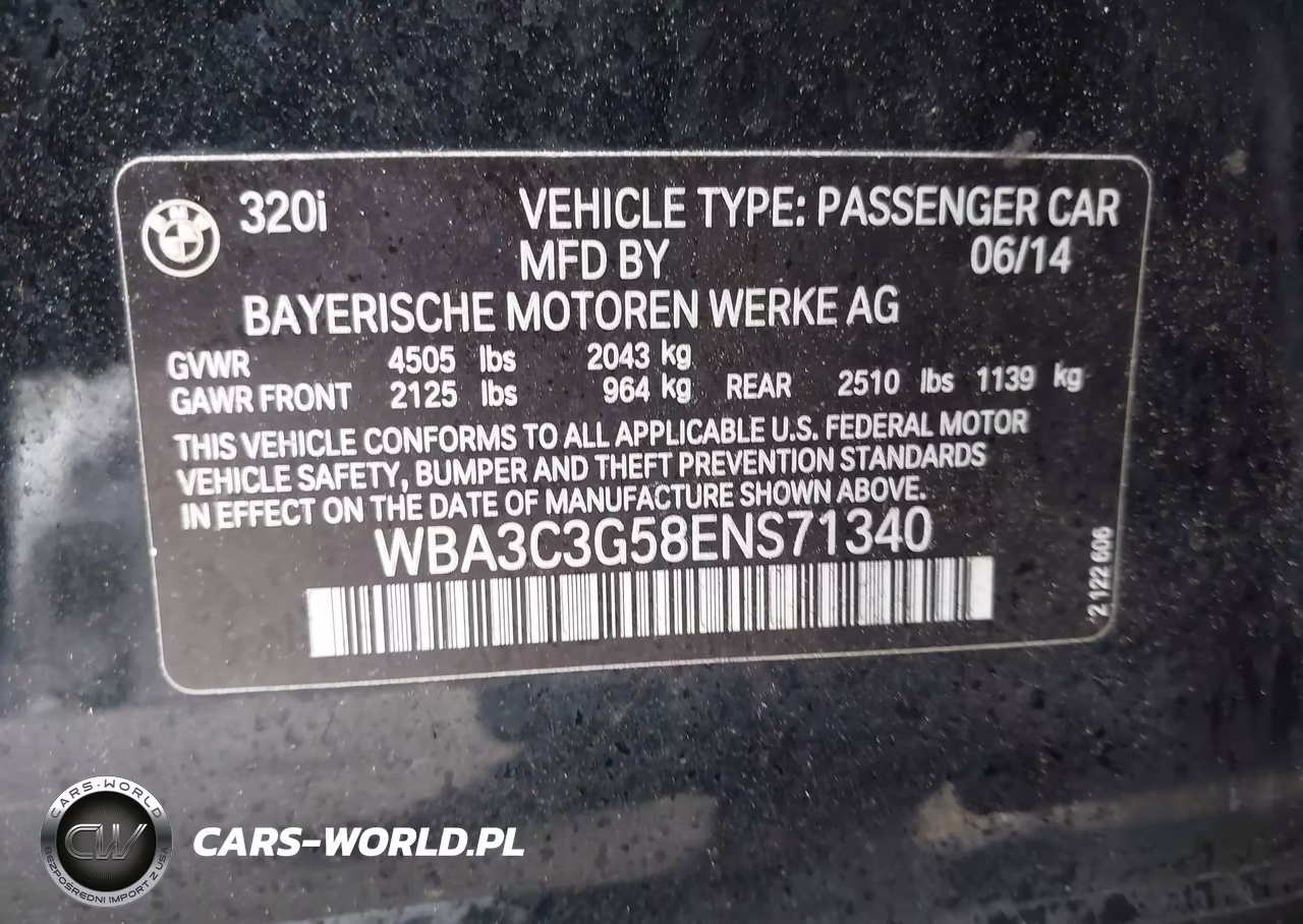 2014 BMW 320I xDrive VIN:WBA3C3G58ENS71340 - 9