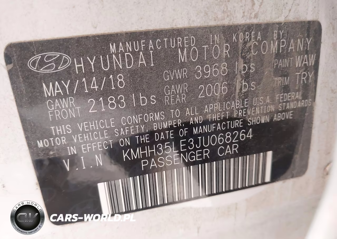 2018 Hyundai Elantra Gt VIN:KMHH35LE3JU068264 - 9