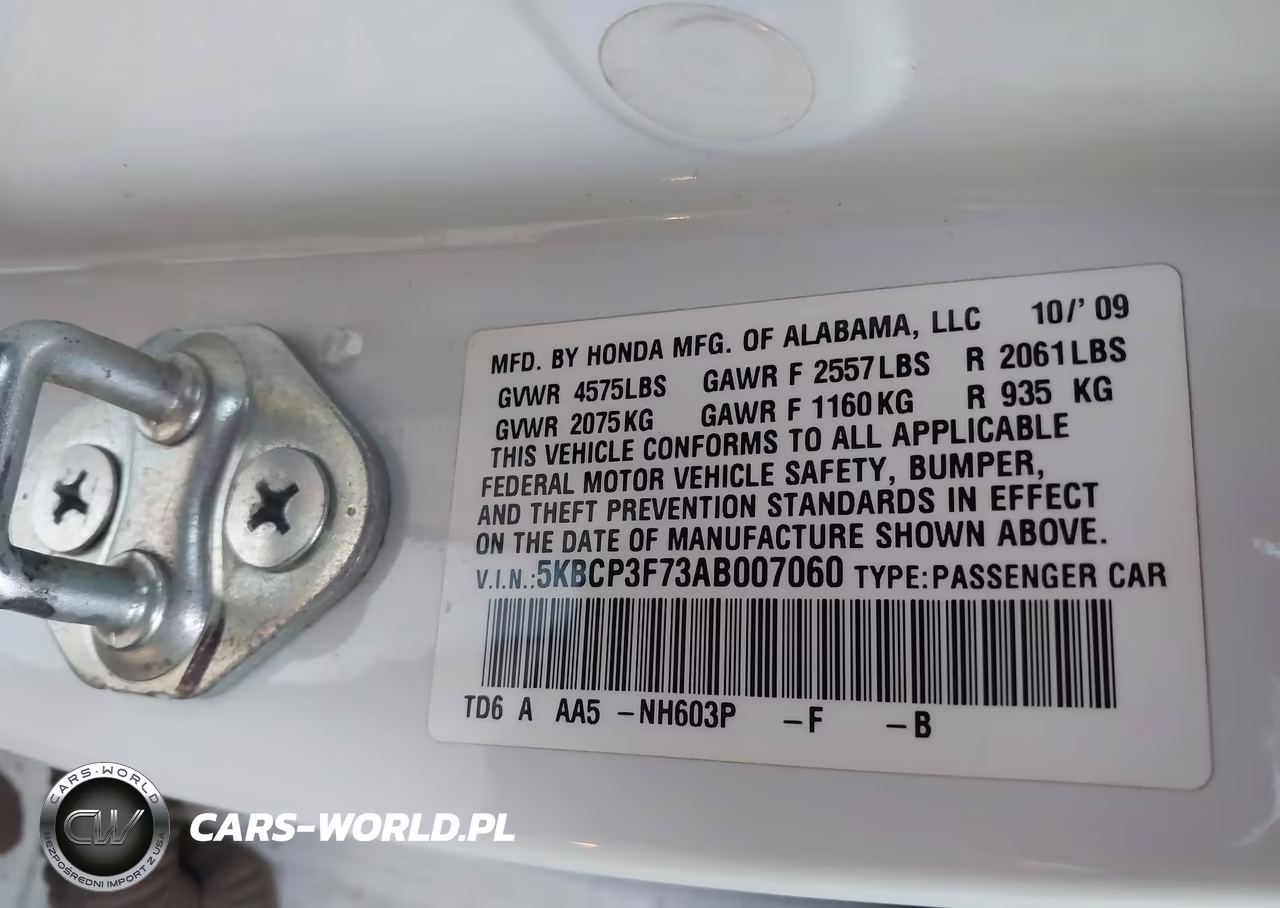 2010 Honda Accord 3.5 Ex VIN:5KBCP3F73AB007060 - 9