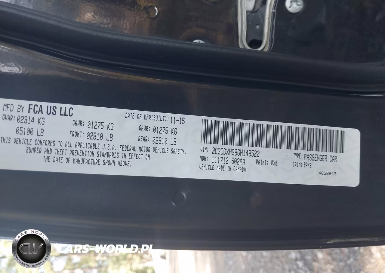 2016 Dodge Charger Sxt VIN:2C3CDXHG8GH149522 - 9