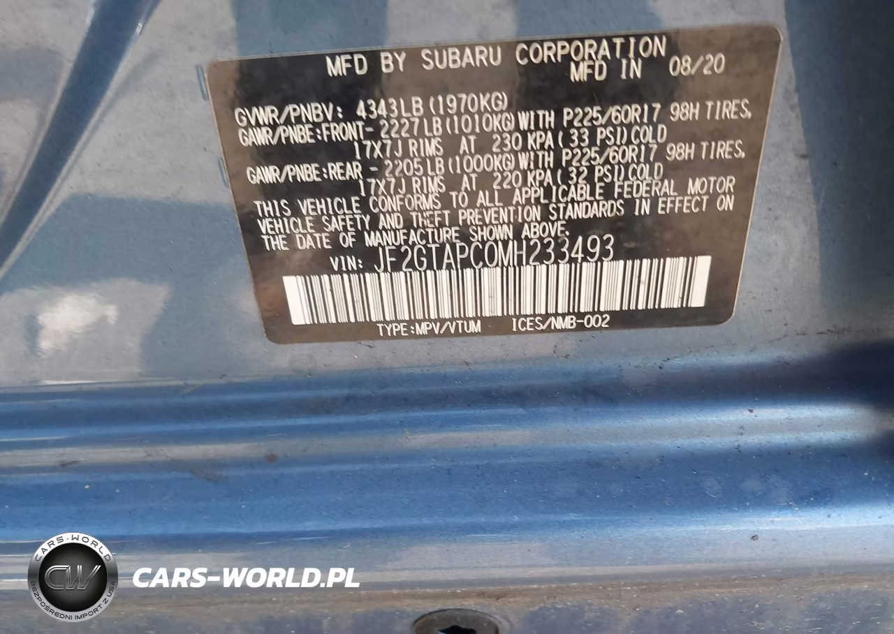 2021 Subaru Crosstrek Premium VIN:JF2GTAPC0MH233493 - 9