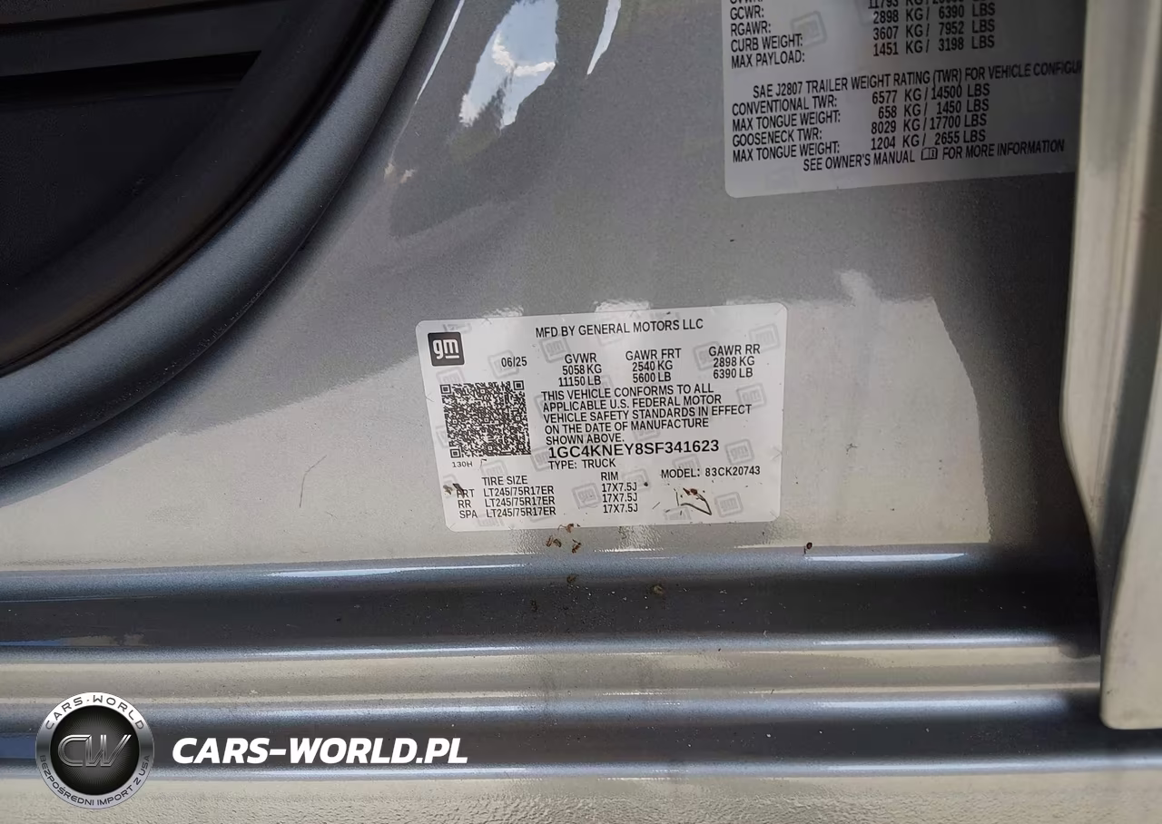 2025 Chevrolet Silverado 2500Hd 4Wd Standard Bed Lt VIN:1GC4KNEY8SF341623 - 8