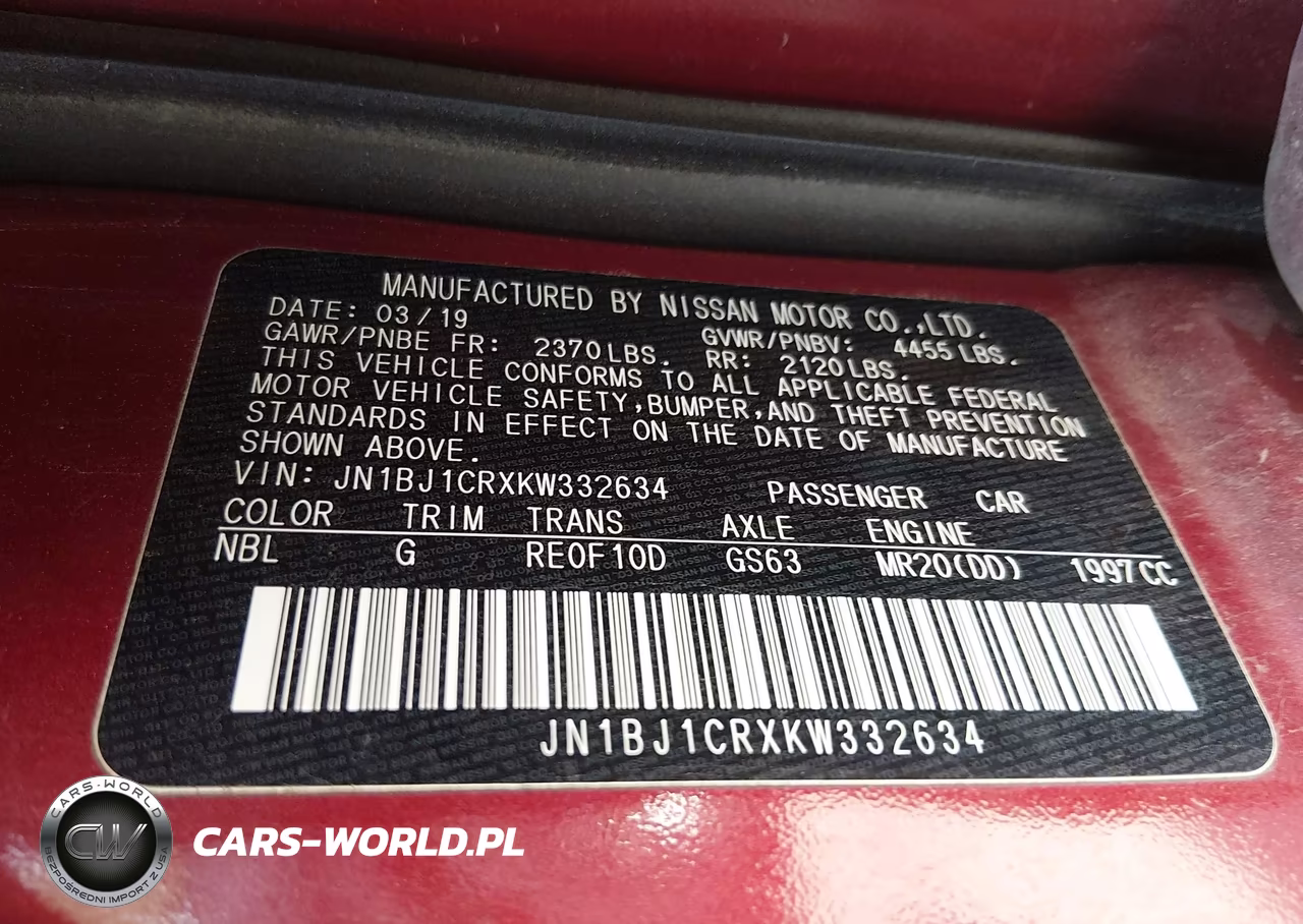2019 Nissan Rogue Sport S VIN:JN1BJ1CRXKW332634 - 9