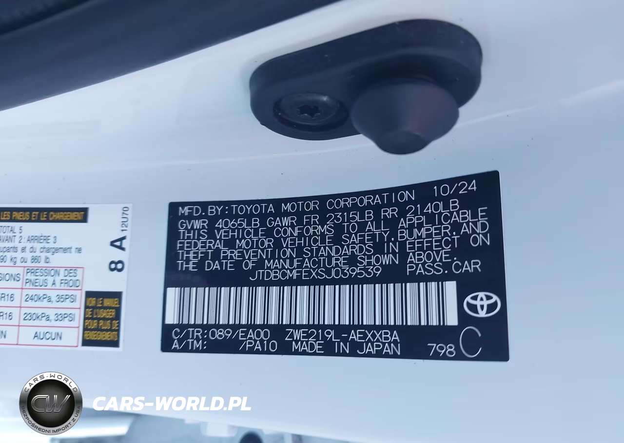 2025 Toyota Corolla Hybrid Xle VIN:JTDBCMFEXSJ039539 - 9