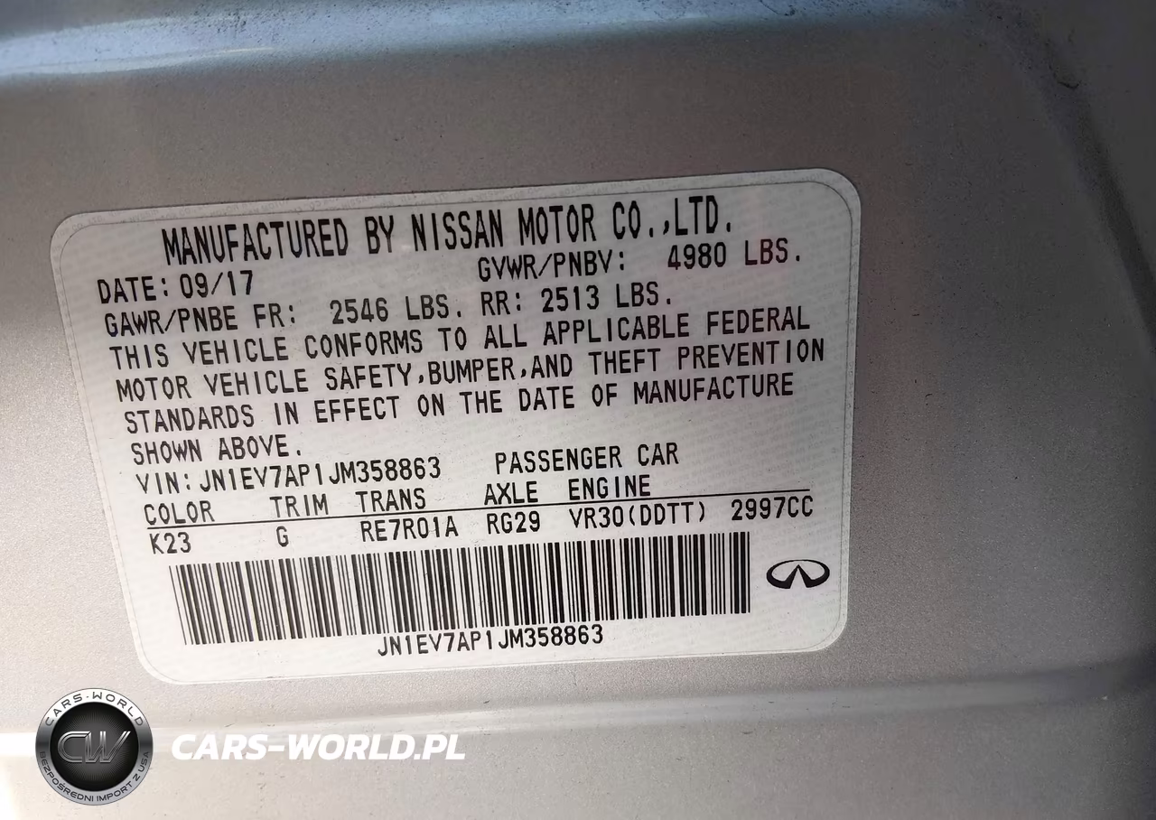 2018 Infiniti Q50 3.0T Luxe VIN:JN1EV7AP1JM358863 - 9