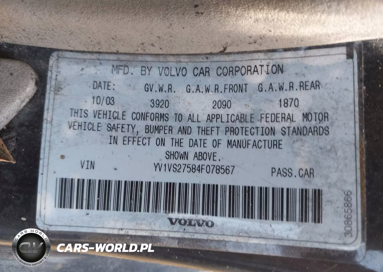 2004 Volvo S40 A-Lse VIN:YV1VS27584F078567 - 9