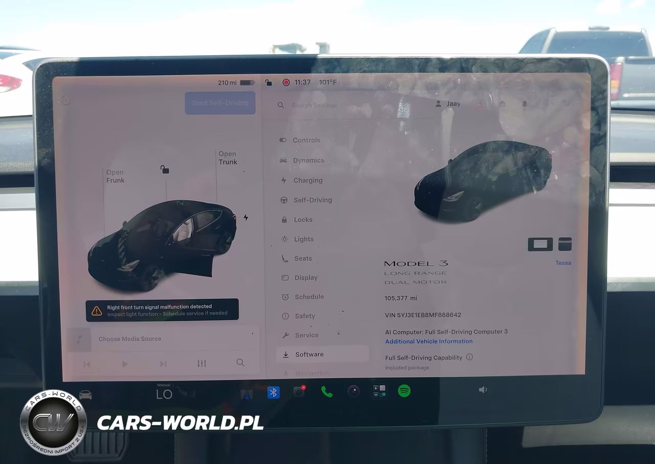 2021 Tesla Model 3 Long Range Dual Motor All-Wheel Drive VIN:5YJ3E1EB8MF868642 - 7