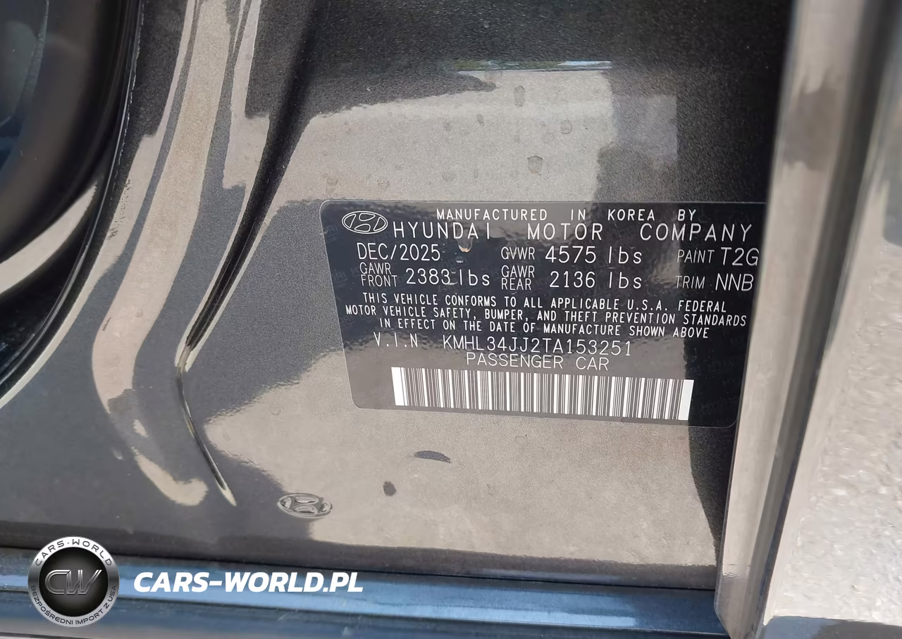 2026 Hyundai Sonata Hybrid Sel VIN:KMHL34JJ2TA153251 - 9