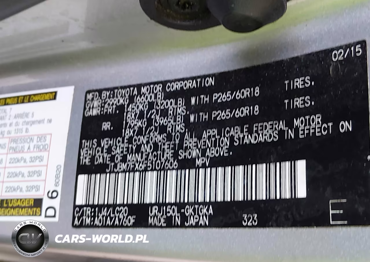 2015 Lexus Gx 460 VIN:JTJBM7FX6F5107606 - 9