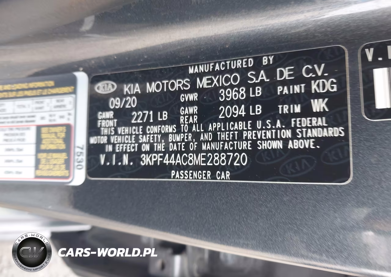 2021 Kia Forte Gt VIN:3KPF44AC8ME288720 - 9