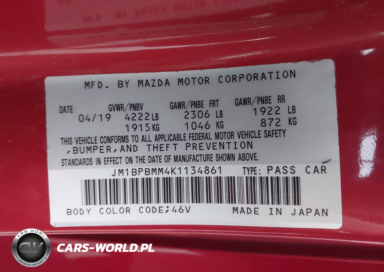 2019 Mazda Mazda3 Preferred Package VIN:JM1BPBMM4K1134861 - 9