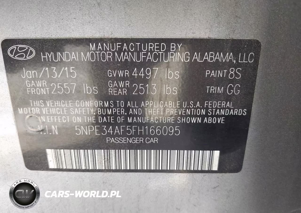 2015 Hyundai Sonata Sport VIN:5NPE34AF5FH166095 - 9