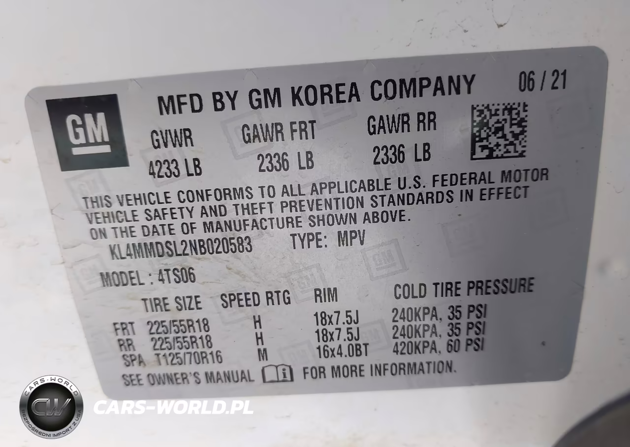 2022 Buick Encore Gx Fwd Select VIN:KL4MMDSL2NB020583 - 9
