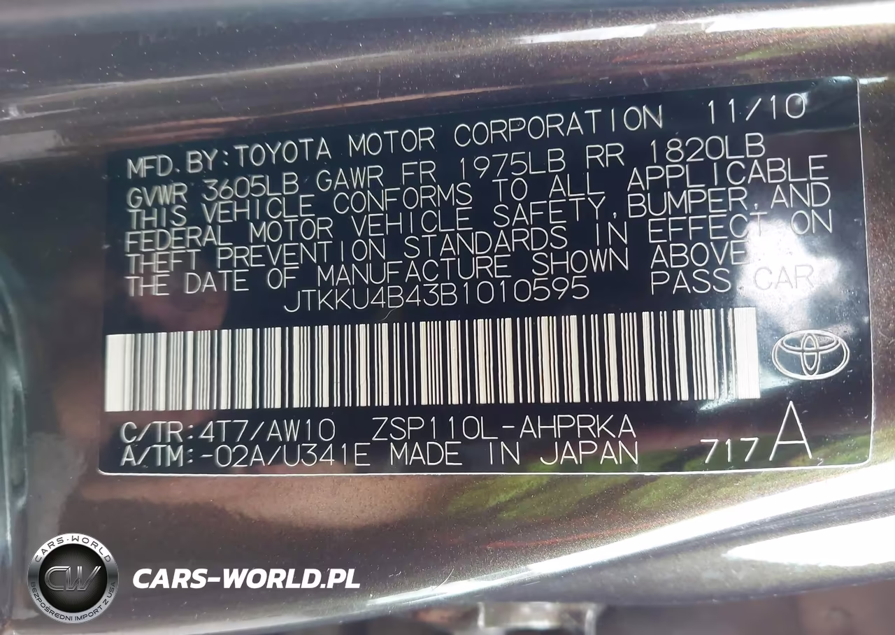2011 Scion Xd Release Series 3.0 VIN:JTKKU4B43B1010595 - 9