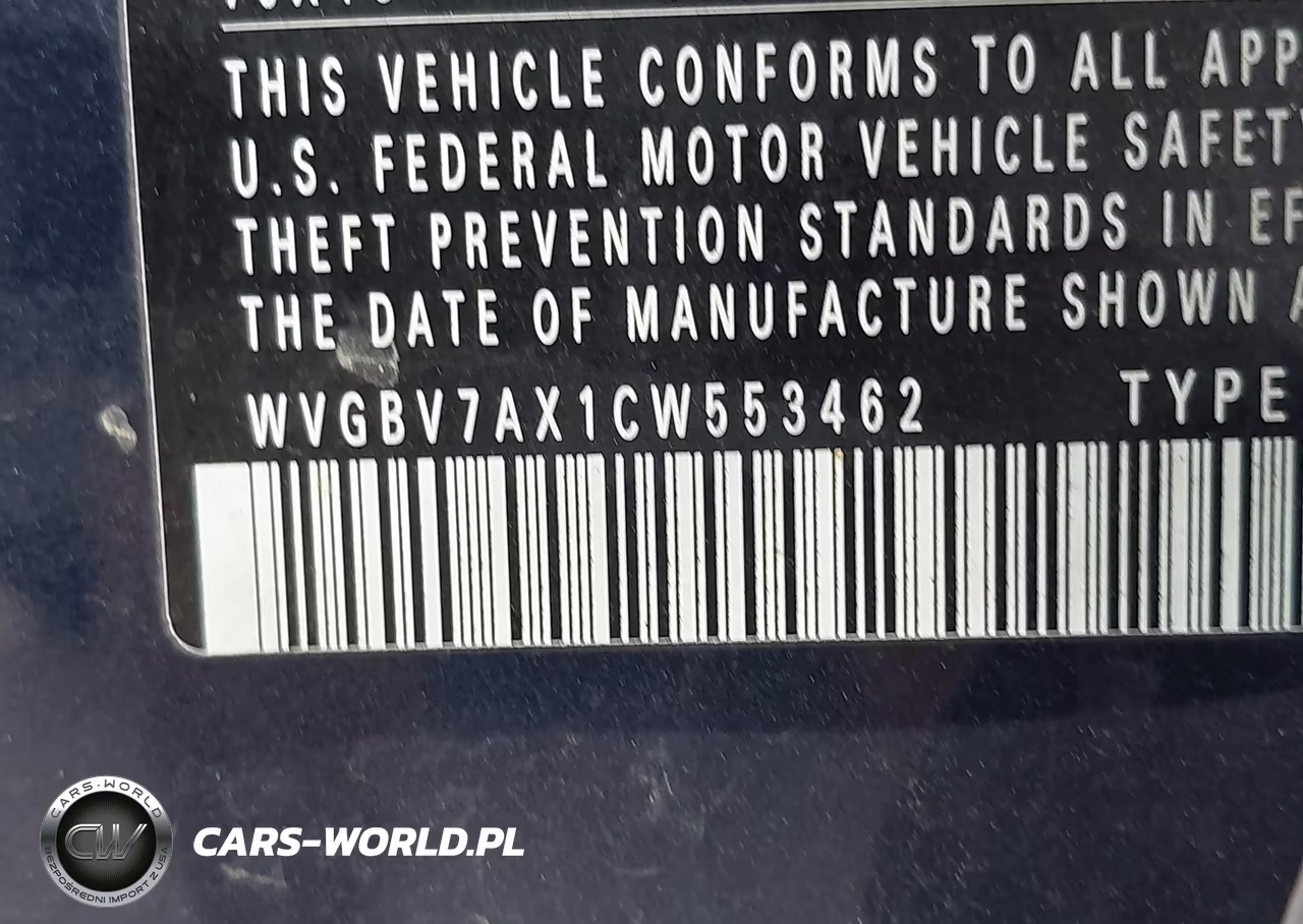 2012 Volkswagen Tiguan Se VIN:WVGBV7AX1CW553462 - 9