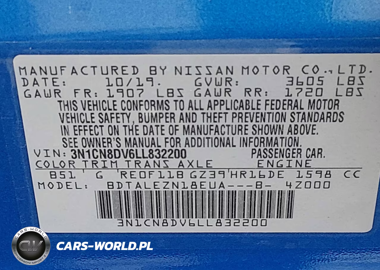 2020 Nissan Versa S Xtronic Cvt VIN:3N1CN8DV6LL832200 - 9