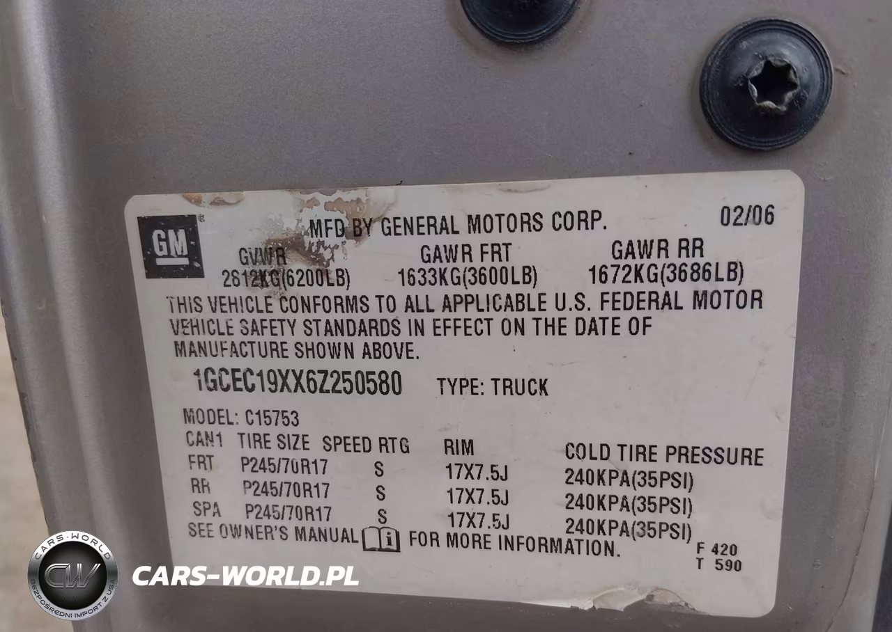 2006 Chevrolet Silverado 1500 Work Truck VIN:1GCEC19XX6Z250580 - 9