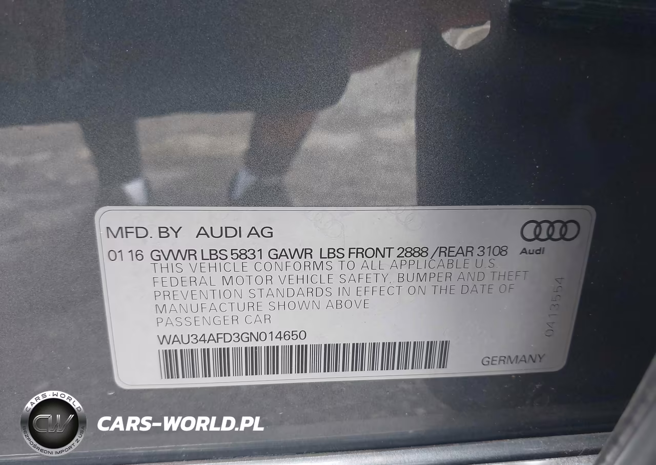 2016 Audi A8 L 3.0T VIN:WAU34AFD3GN014650 - 9