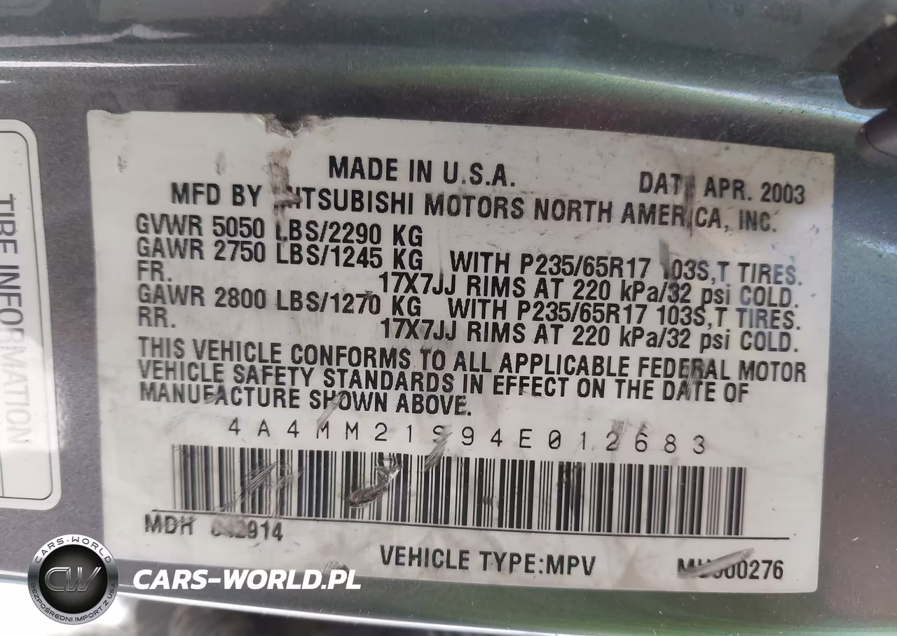 2004 Mitsubishi Endeavor Ls VIN:4A4MM21S94E012683 - 9