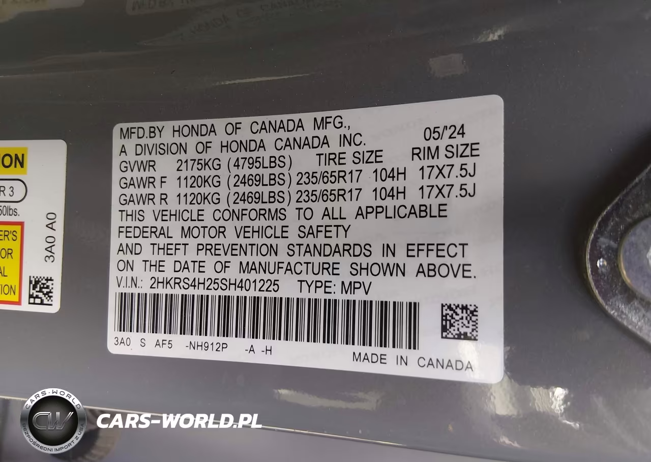 2025 Honda Cr-V Lx Awd VIN:2HKRS4H25SH401225 - 9
