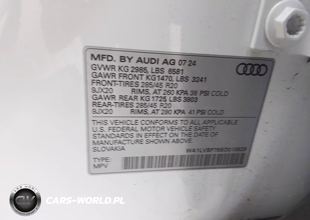 2025 Audi Q7 Premium Plus 55 Tfsi Quattro Tiptronic VIN:WA1LVBF79SD010529 - 9