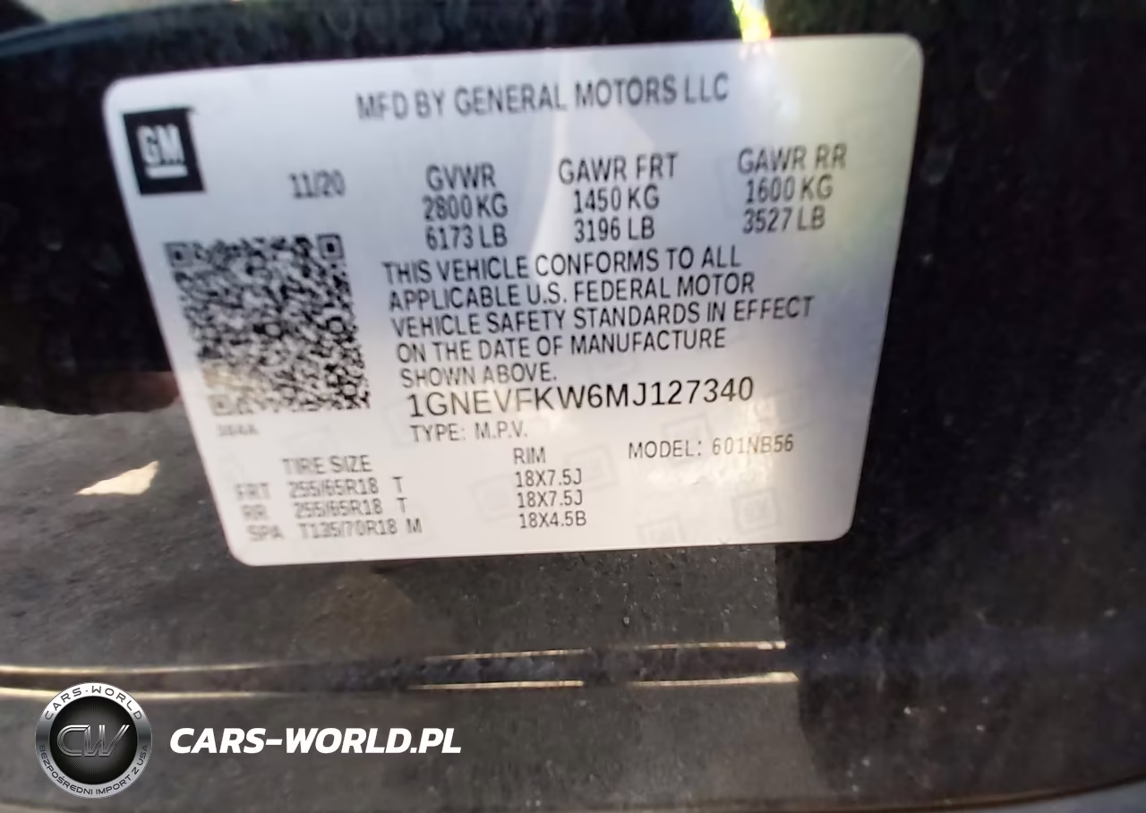 2021 Chevrolet Traverse Awd Ls VIN:1GNEVFKW6MJ127340 - 9