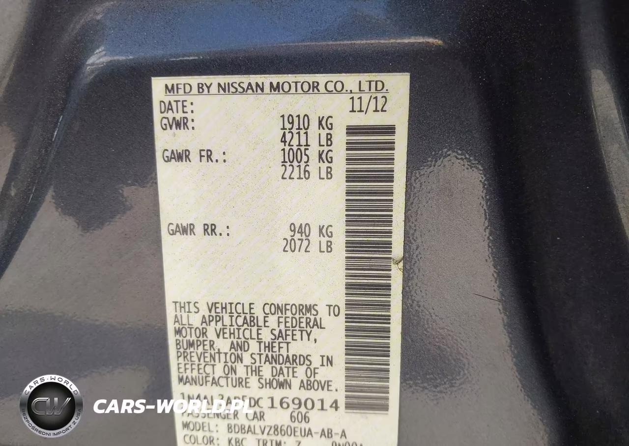 2013 Nissan Altima 2.5 Sl VIN:1N4AL3AP5DC169014 - 9