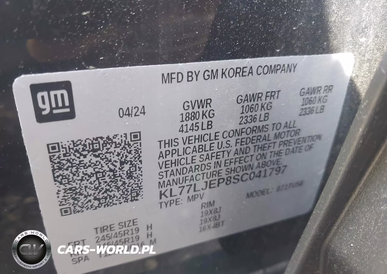 2025 Chevrolet Trax Fwd 2Rs VIN:KL77LJEP8SC041797 - 9