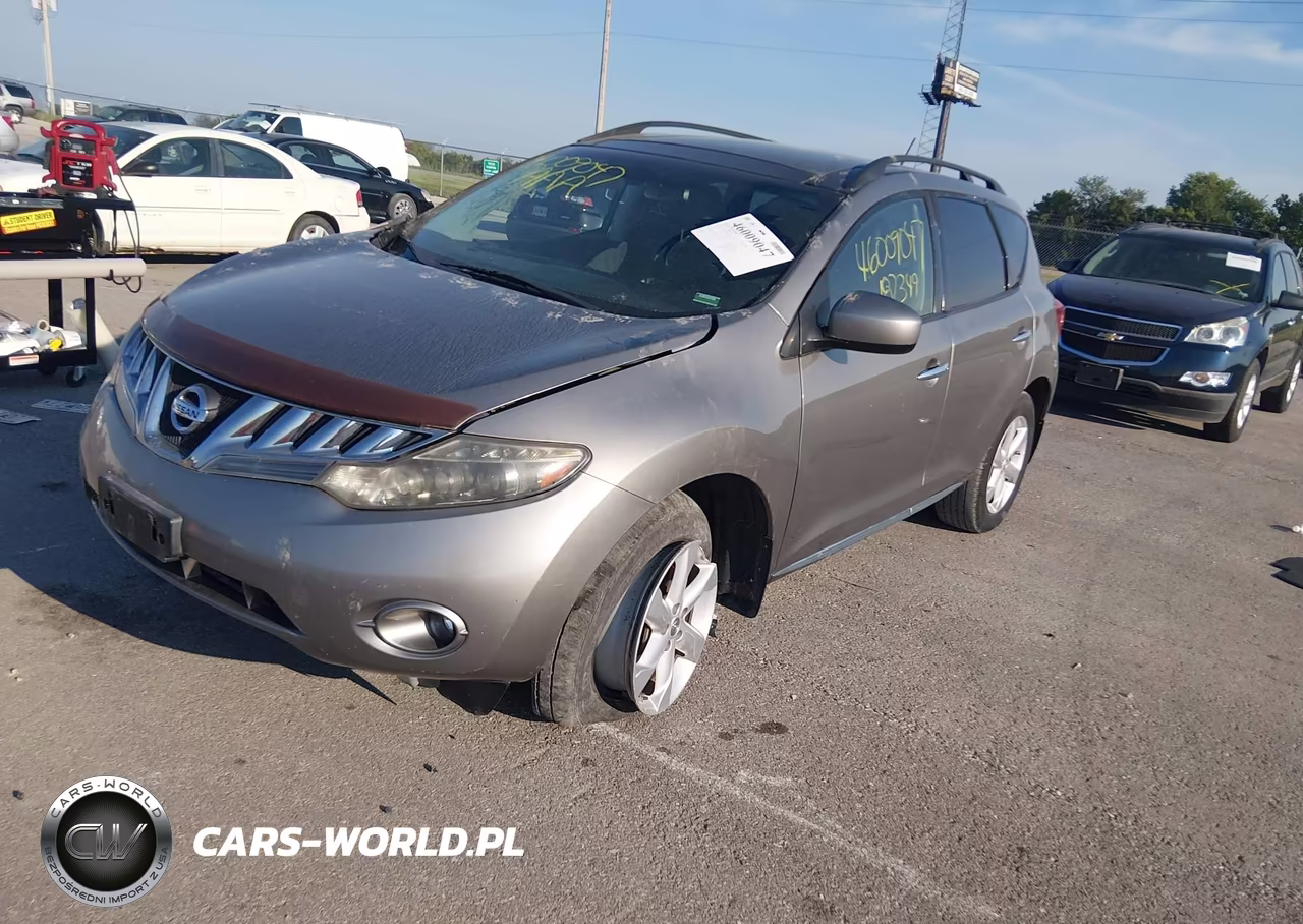 2010 Nissan Murano Sl VIN:JN8AZ1MW1AW103915 - 2