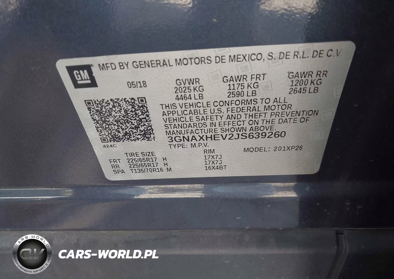 2018 Chevrolet Equinox Ls VIN:3GNAXHEV2JS639260 - 9