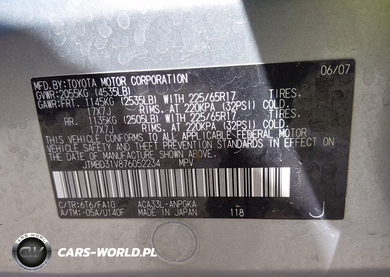 2007 Toyota Rav4 Limited VIN:JTMBD31V876052234 - 9