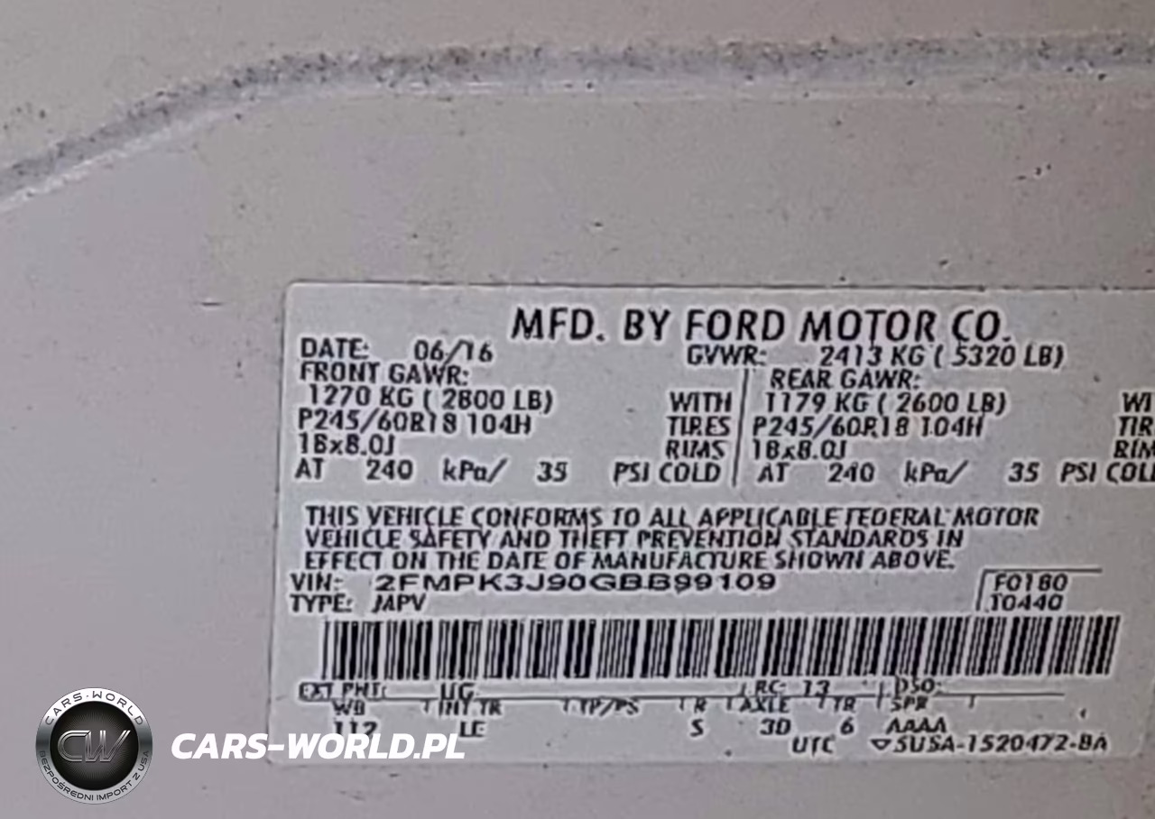 2016 Ford Edge Sel VIN:2FMPK3J90GBB99109 - 9