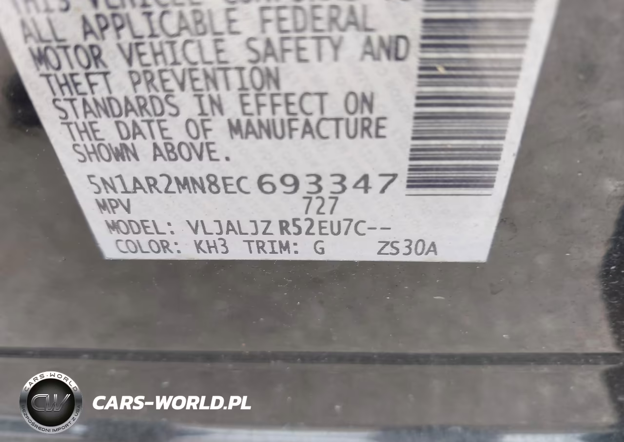 2014 Nissan Pathfinder Platinum VIN:5N1AR2MN8EC693347 - 9