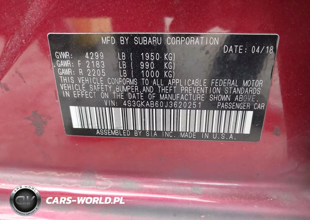 2018 Subaru Impreza 2.0I Premium VIN:4S3GKAB60J3620251 - 9