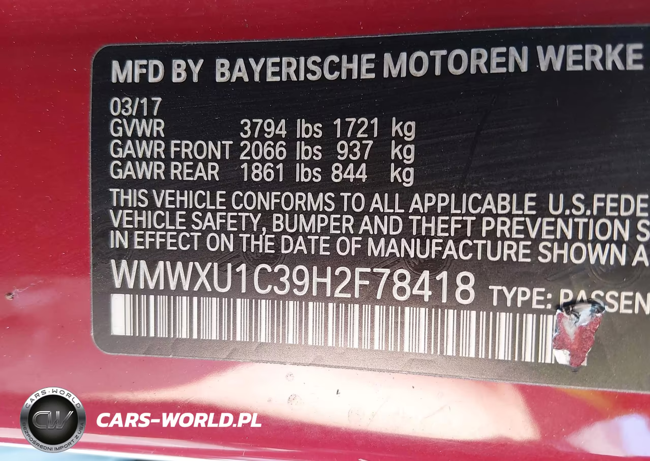 2017 Mini Hardtop Cooper VIN:WMWXU1C39H2F78418 - 9