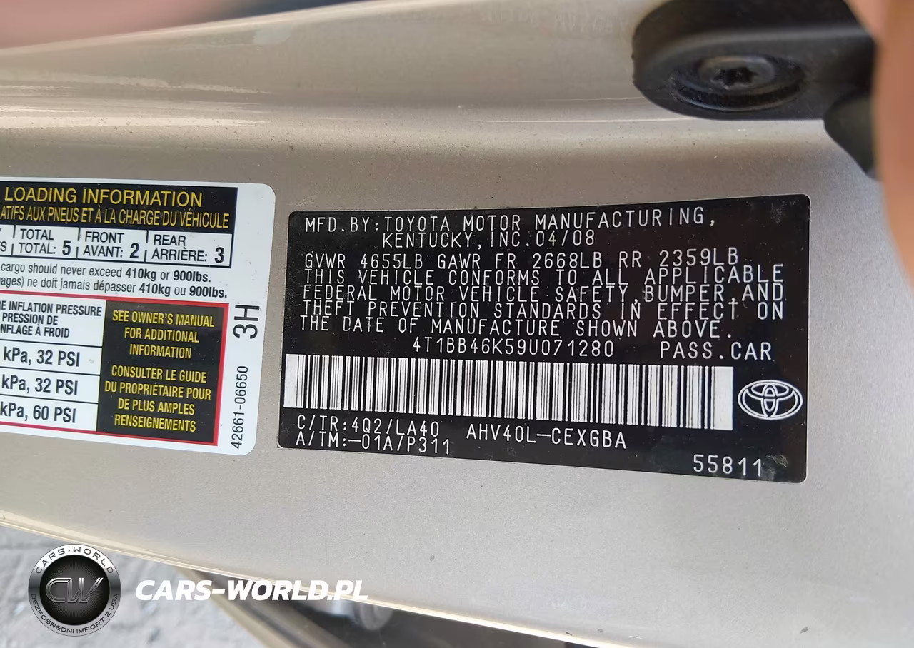 2009 Toyota Camry Hybrid VIN:4T1BB46K59U071280 - 9