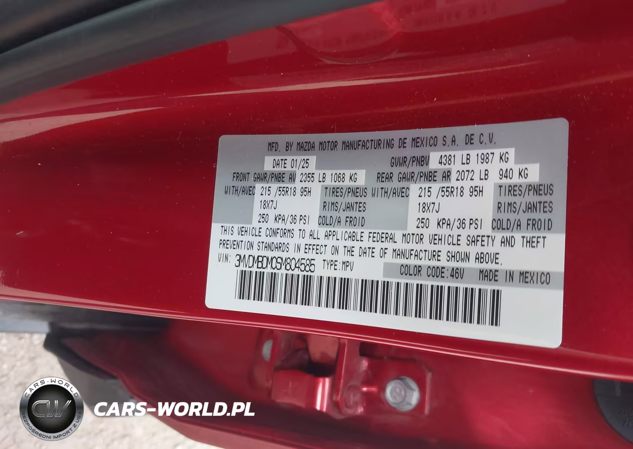2025 Mazda Cx-30 2.5 S Premium Package VIN:3MVDMBDM0SM804585 - 9