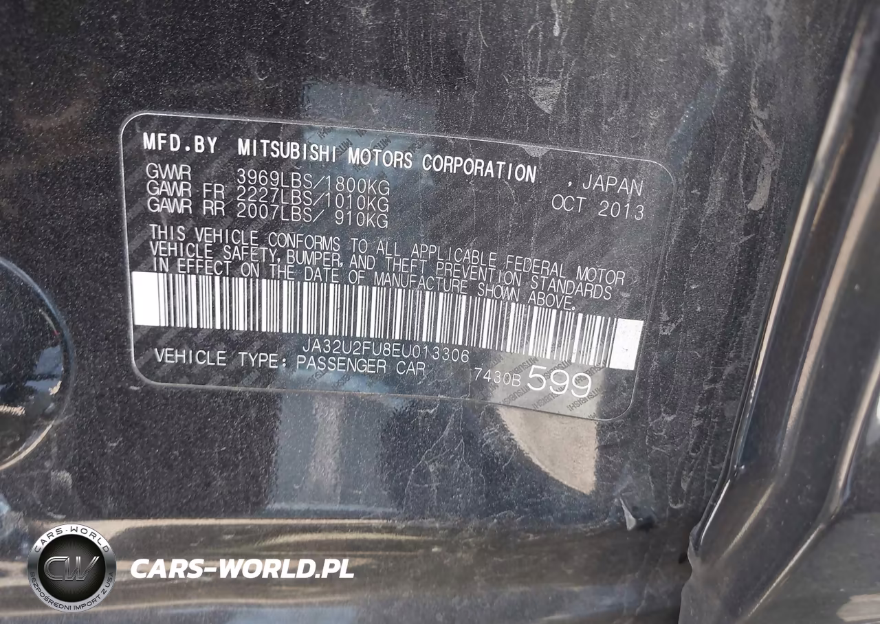 2014 Mitsubishi Lancer Es VIN:JA32U2FU8EU013306 - 9