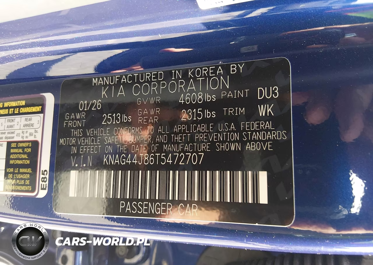 2026 Kia K5 Gt VIN:KNAG44J86T5472707 - 9